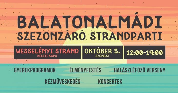 Szezonzáró Strandparti Balatonalmádi, Október 5.