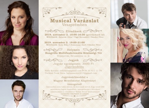Musical varázslat – jótékonysági koncert Veszprémben | November 2.