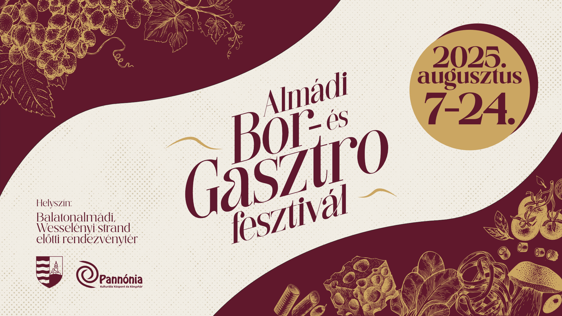 Almádi Bor- és Gasztrofesztivál 2025 augusztus 7-24.