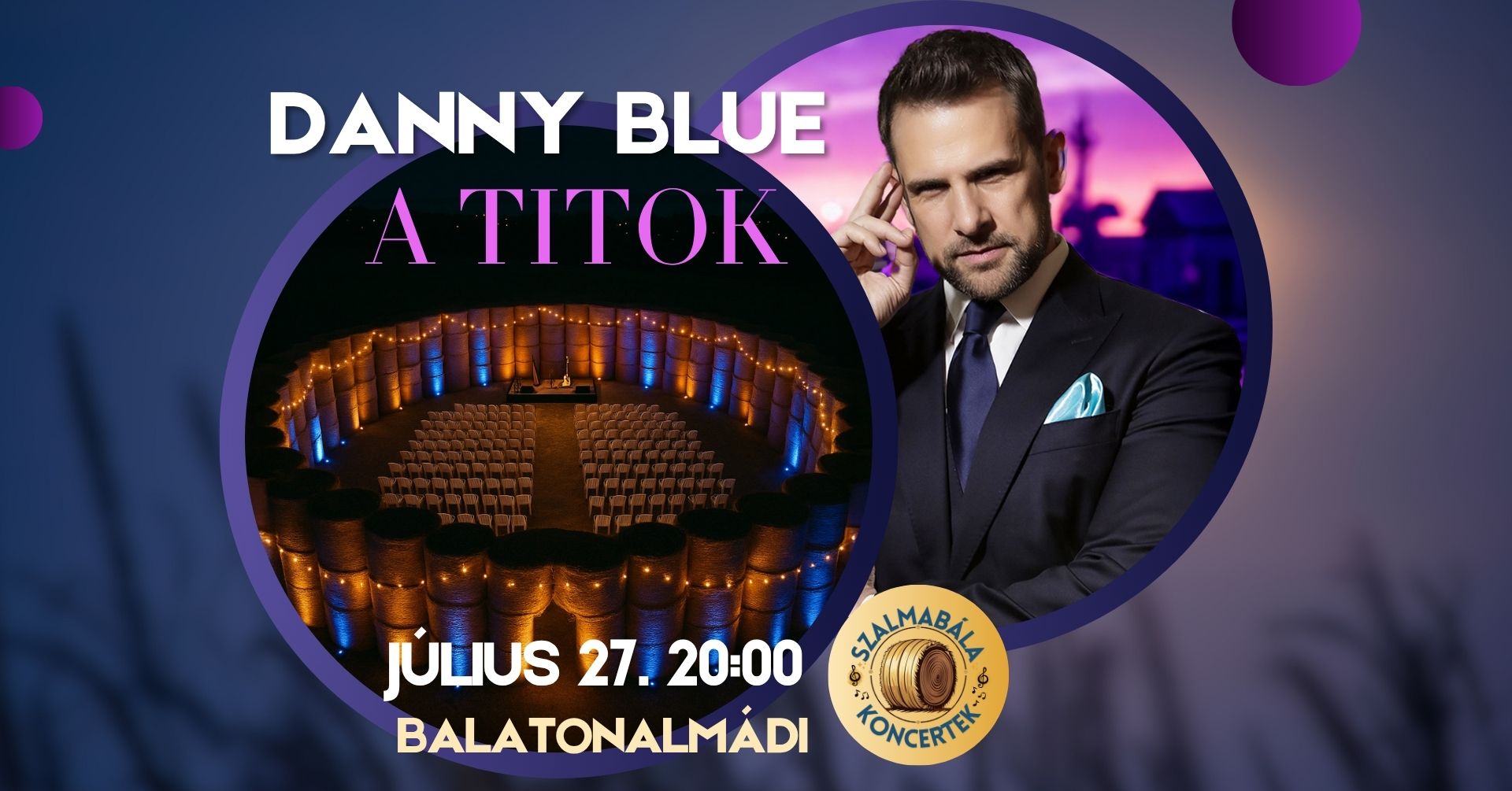 Szalmabála Koncertek Danny Blue