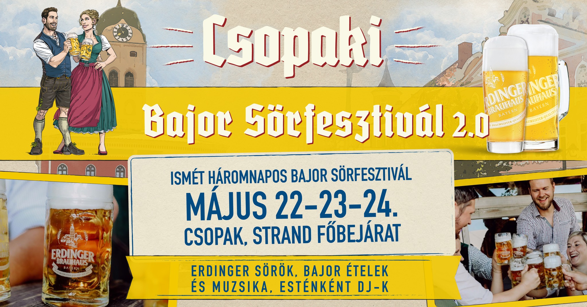 Csopak Bajor Sörfesztivál 2026 május 22-24.