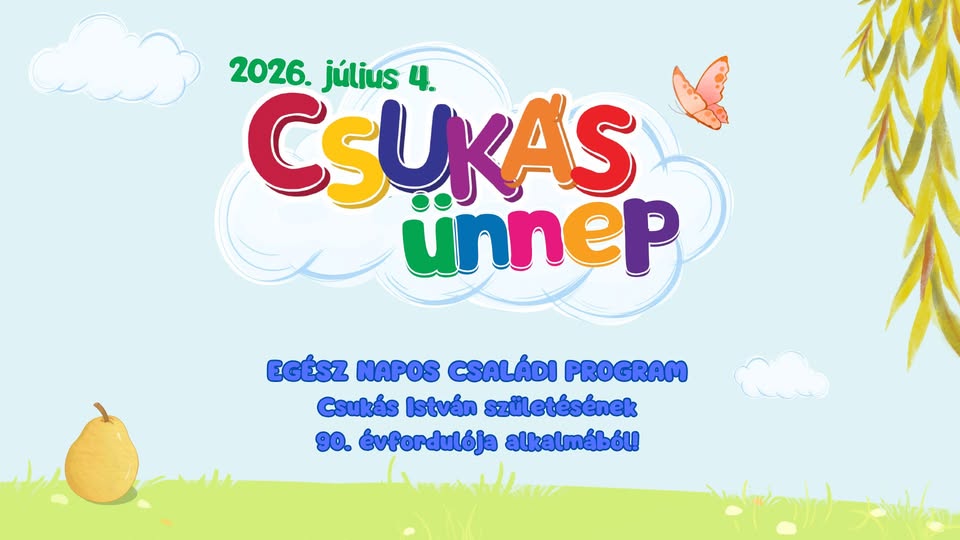 Csukás 90 – ünnep és premier Balatonszárszón | 2026 július 4