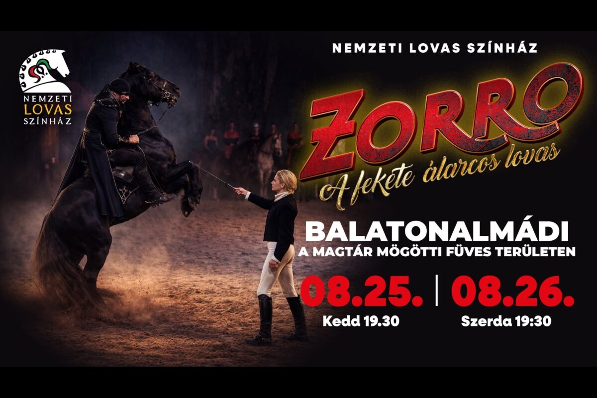 Zorró musical | Balatonalmádi | 2026 augusztus 25-26.