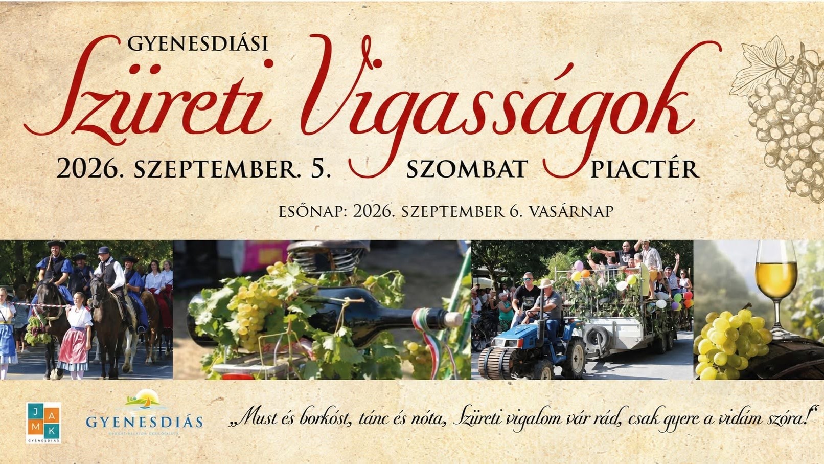 Szüreti Vigasságok Gyenesdiás 2026