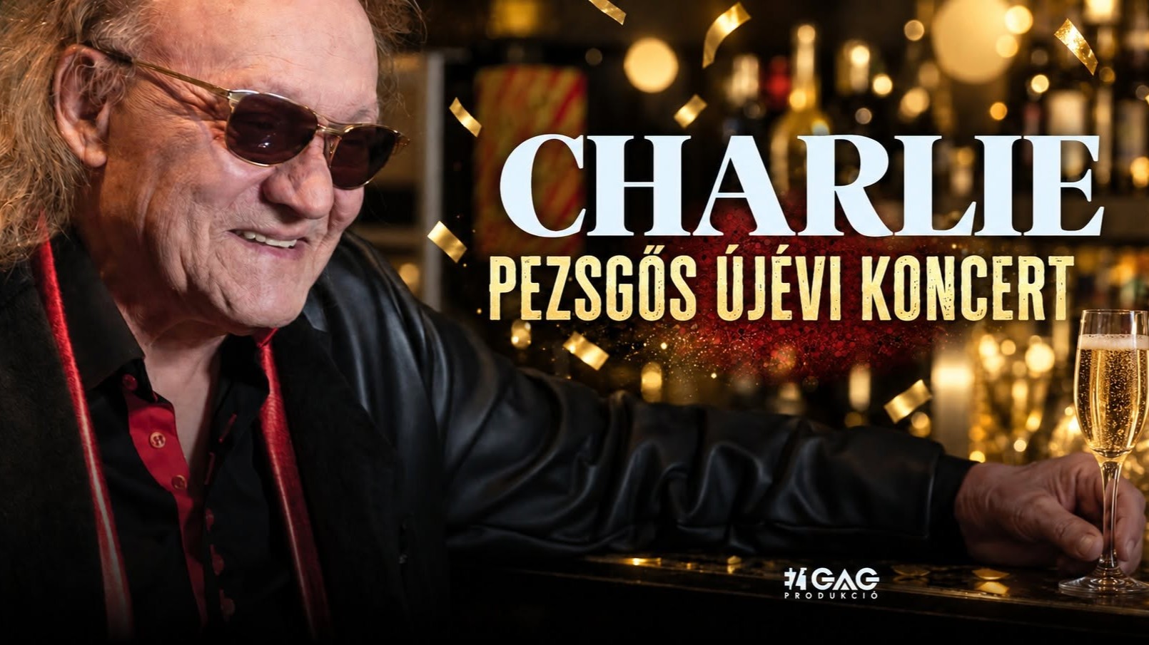 Charlie Pezsgős Újévi koncert Balatonfüreden, 2027 jauár 2-án.