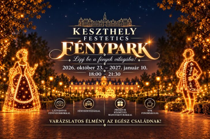 Festetics Fénypark | Keszthely | 2026 október 23 – 2027 január 10.
